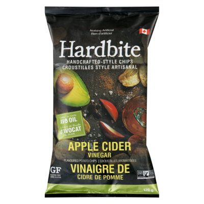 Hardbite Apple Cider Vinegar Handcrafted-Style Chips 128 g, $3.90/100g