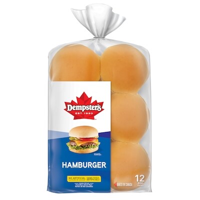 Dempster’s Pains à hamburger 540 g, 0,87 $/100g