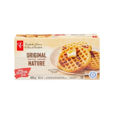 President's Choice Gluten Free Homestyle Waffles 320 g, $1.25/100g