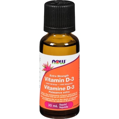 Now Extra Strength 1000 Iu Drop Vitamin D-3 Liquid 30 ml, $53.30/100ml