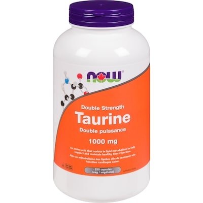 Now 1000 Mg Double Strength Taurine 250 ea, $0.26/1ea