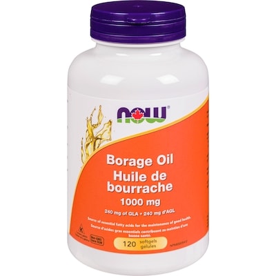 Now 1000 Mg Borage Oil 120 ea, $0.37/1ea