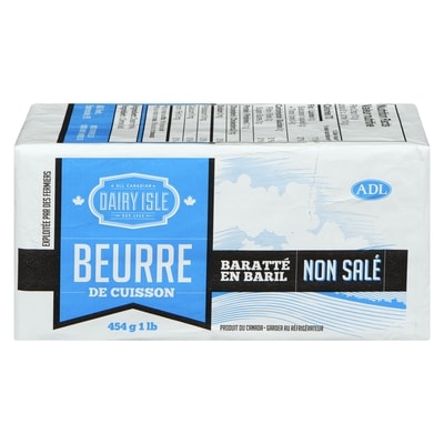 Dairy Isle Baratté En Baril Non Salé Beurre De Cuisson 454 g, 1,76 $/100g