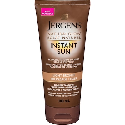 Jergens Light Bronze Sunless Tanning Moisturizer + Bronzer 180 ml, $8.33/100ml