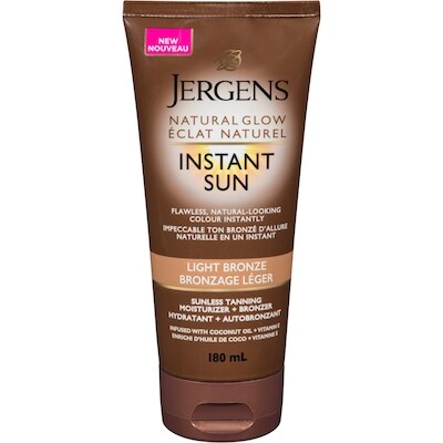 Jergens Bronzage Léger Hydratant + Autobronzant 180 ml, 9,44 $/100ml