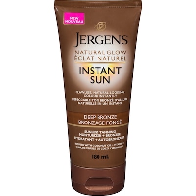 Jergens Deep Bronze Sunless Tanning Moisturizer + Bronzer 180 ml, $7.88/100ml