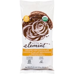 Element Organic Milk Chocolate Dipped Rice Cakes 100 g, $6.99/100g
