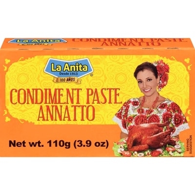 La Anita Condiment Paste Annatto 110 g, $2.08/100g