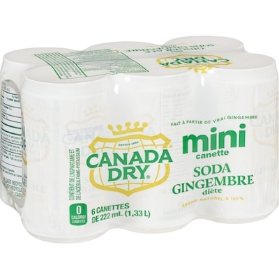 Soda gingembre diète mini canette