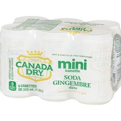 Soda gingembre diète mini canette