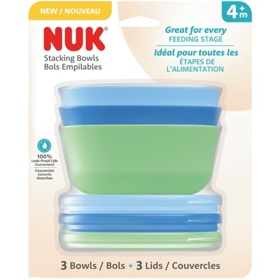 NUK Bols empilables 4m+ 3 ea, 2,83 $/1ch