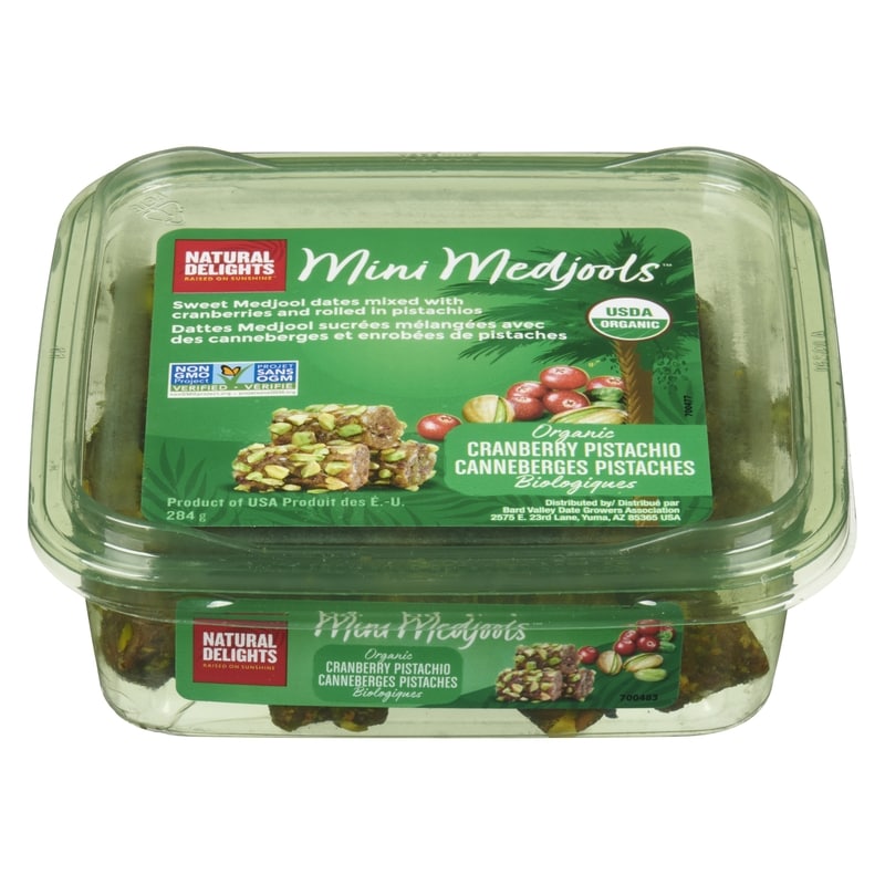 Mini Medjools Organic Cranberry Pistachio - 283 g | Atlantic