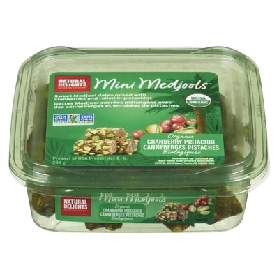 null Mini medjools canneberges pistaches biologiques 283 g, 3,53 $/100g