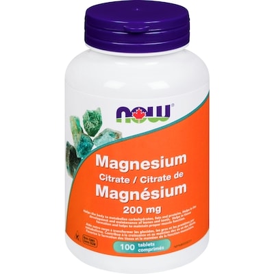 Now 200 Mg Magnesium Citrate 100 ea, $0.23/1ea