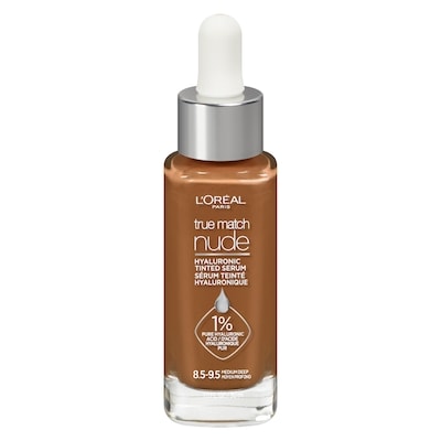 L’Oréal Sérum teinté à l’acide hyaluronique True Match Nude Medium Deep 8.58.5-9.5 30 ml, 89,97 $/100ml
