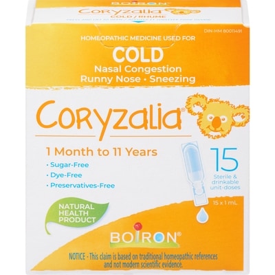 Boiron Coryzalia For Cold And Cold Symptoms Relief 15 ml, $93.27/100ml