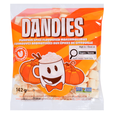 Dandies Vegan Marshmallows Pumpkin Flavoured 142 g, $3.51/100g