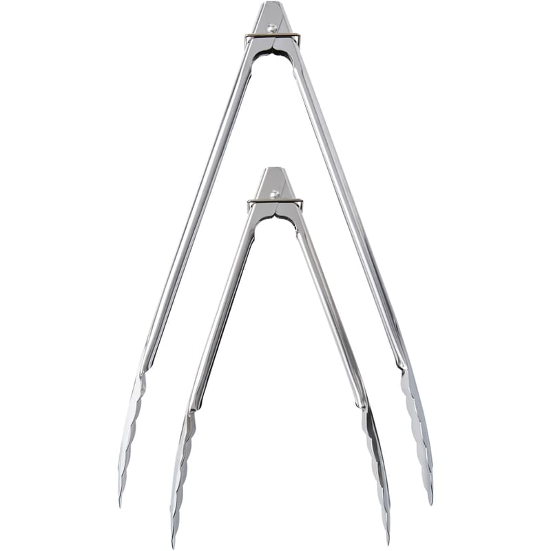 Stainless Steel Tongs, Set of 2