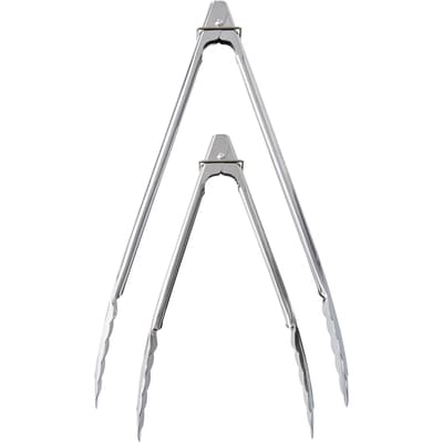 Stainless Steel Tongs, Set of 2