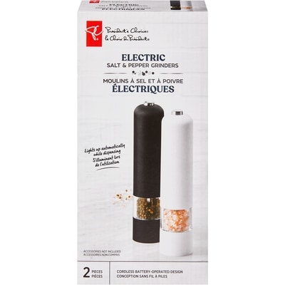 President's Choice Electric Salt & Pepper Grinders  1 ea, $25.00/1ea