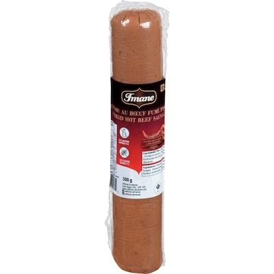 Imane Smoked Hot Beef Sausage 300 g, $2.50/100g
