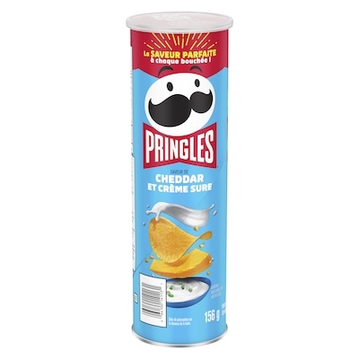 Pringles Saveur De Cheddar Et Crème Sure Croustilles 156 g, 2,24 $/100g