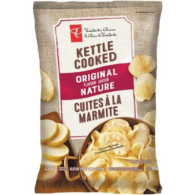 President's Choice Original Kettle Cooked Chips 200 g, $1.25/100g
