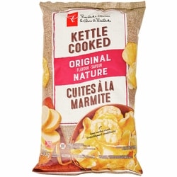 le Choix du Président Croustilles cuites à la marmite originales 200 g, 1,25 $/100g