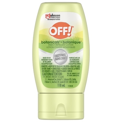 OFF Botanicals Insect and Mosquito Repellent Lotion, Deet Free Plant-based 118 ml, $12.29/100ml
