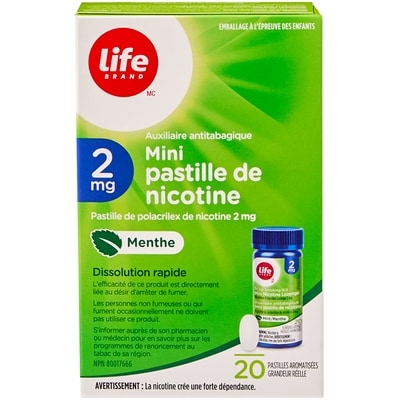 Fast Dissolving Mint Flavour Mini Nicotine Lozenge 2 mg 20 Pack