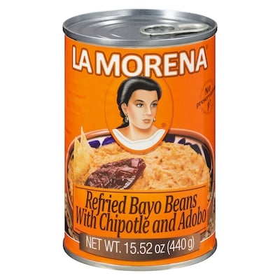 La Morena Refried Bayo Beans With Chipotle And Adobo 440 g, $0.57/100g