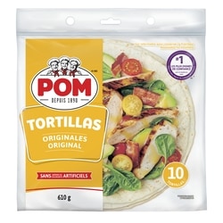 POM Tortillas originales, grand format 610 g, 0,90 $/100g