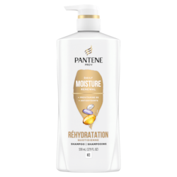 Pantene Shampooing, Pro-V Réhydratation quotidienne pour tous les types de cheveux, convient aux cheveux colorés, avec pompe 530 ml, 1,51 $/100ml