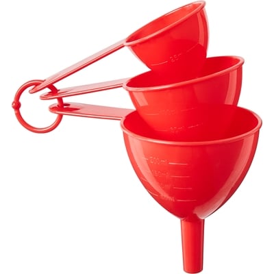 Everyday Essentials Funnel Set, Red, 3 Pieces 1 ea, $3.00/1ea