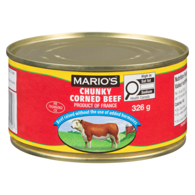 Mario's Chunky Corned Beef 326 g, $2.14/100g