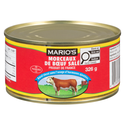 Mario’s Morceaux De Bœuf Salé 326 g, 2,14 $/100g