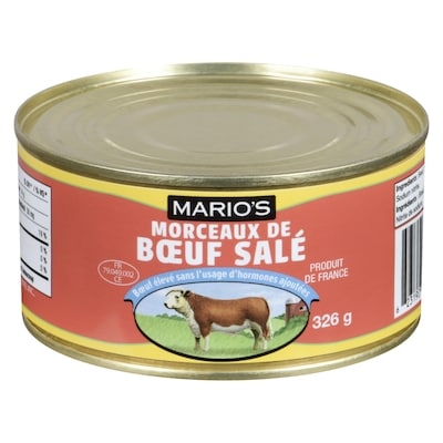 Mario’s Morceaux De Bœuf Salé 326 g, 1,99 $/100g