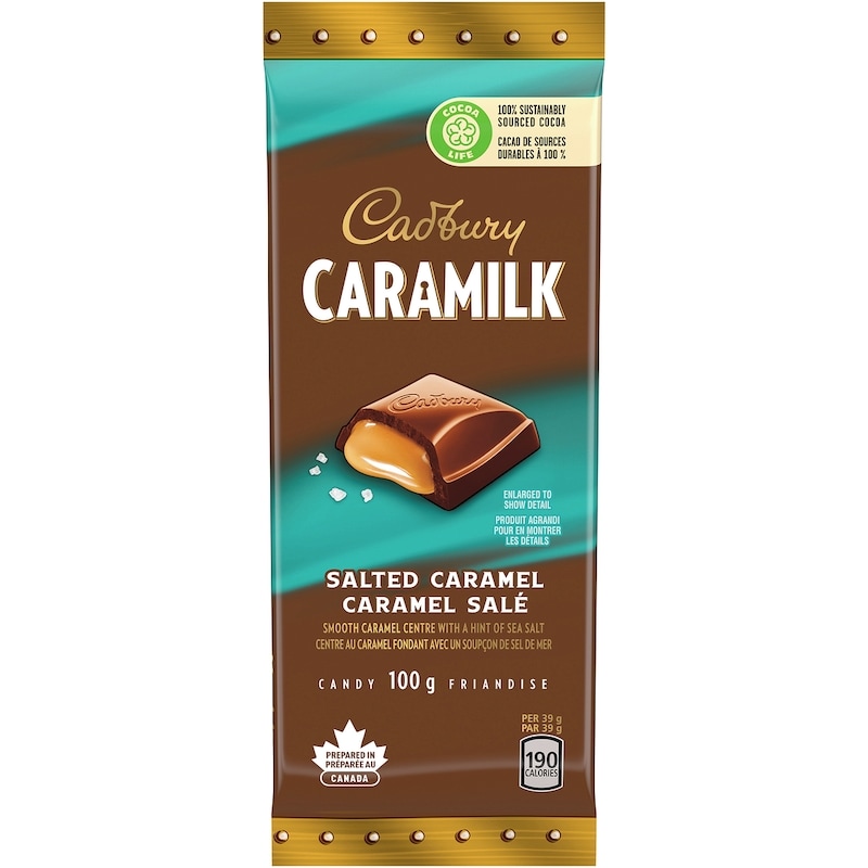 CARAMILK Salted Caramel, Chocolatey Candy Bars, 100% sustainably sourced cocoa
