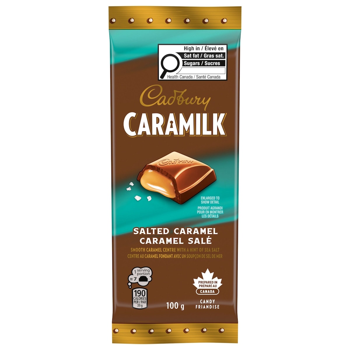 Cadbury CARAMILK Salted Caramel, Chocolatey Candy Bars, 100% sustainably sourced cocoa