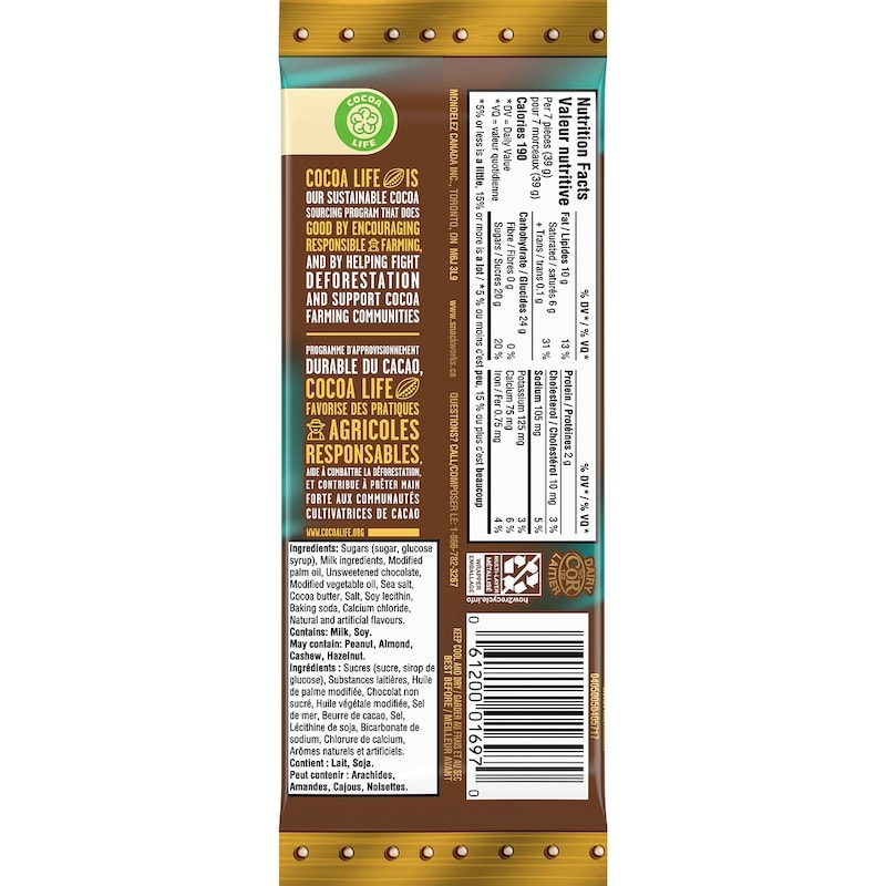 CARAMILK Salted Caramel, Chocolatey Candy Bars, 100% sustainably sourced cocoa