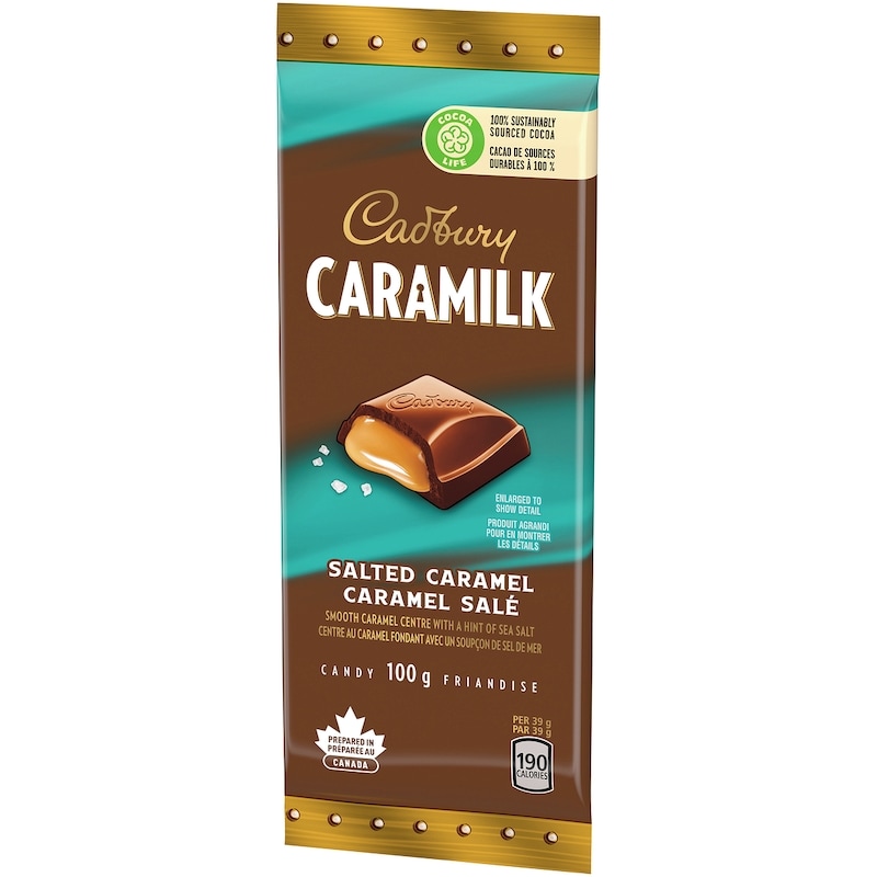 CARAMILK Salted Caramel, Chocolatey Candy Bars, 100% sustainably sourced cocoa