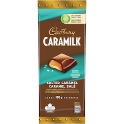 Cadbury CARAMILK Caramel salé RRP, Barres chocolatées, cacao 100% durable 100 g, 3,99 $/100g