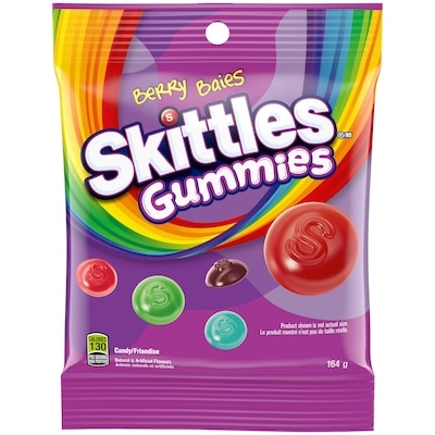 Skittles Wild Berry Gummy Candy, Bag 165 g, $1.82/100g