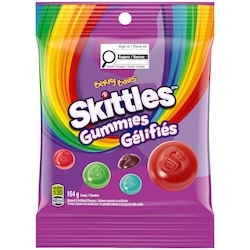Skittles Baies sauvages, bonbons gélifiés, sac 165 g, 2,30 $/100g