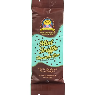 Anne Of Green Gables Dark Chocolate Mint Truffle Chocolate Bar 40 g, $7.48/100g
