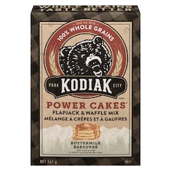 KODIAK CAKES Mélange de crêpes et gaufres, babeurre 567 g, 1,23 $/100g