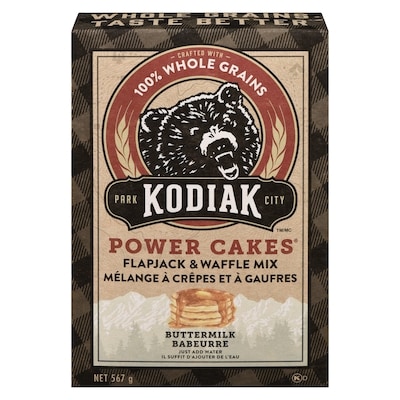 KODIAK CAKES Mélange de crêpes et gaufres, babeurre 567 g, 1,32 $/100g