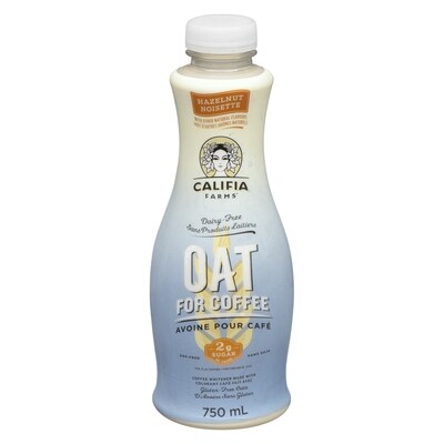 Califia Farms Hazelnut Oat For Coffee 750 ml, $0.83/100ml