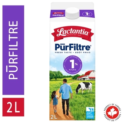 Lactantia Purfiltre Partially Skimmed Milk 1% 2 l, $0.24/100ml