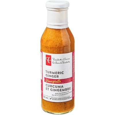 le Choix du Président Vinaigrette curcuma et gingembre 350 ml, 1,43 $/100ml